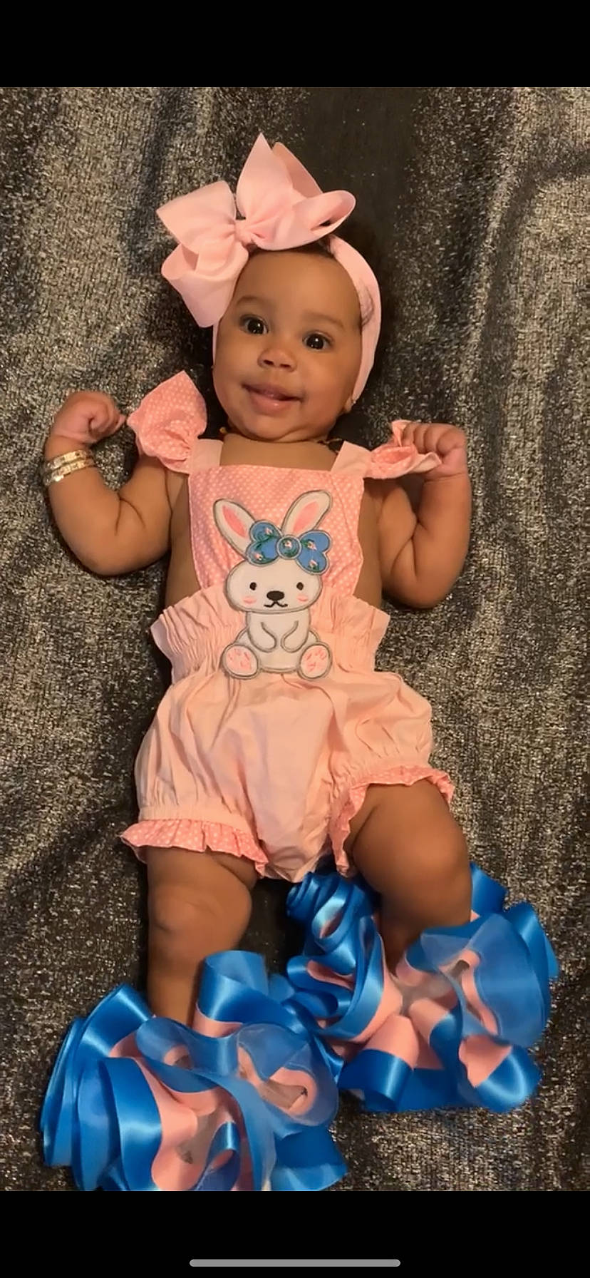 Ireland Rose joined the competition — help win amazing prizes! baby, baby_toddler_clothing, blue, cheek, child, dress, eye, face, fawn, happy, head, headwear, iris, joy, orange, person, pink, product, purple, red