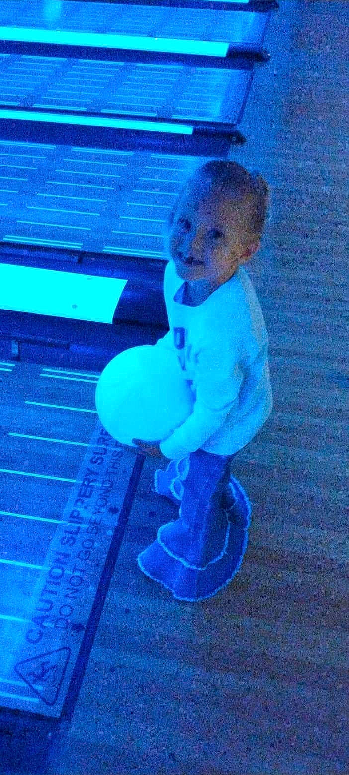 Kenslie joined the competition — help win amazing prizes! baby, baby_toddler_clothing, blue, child, electric_blue, flash_photography, floor, flooring, fun, happy, human_leg, leisure, people_in_nature, person, personal_protective_equipment, play, recreation, sitting, smile, toddler