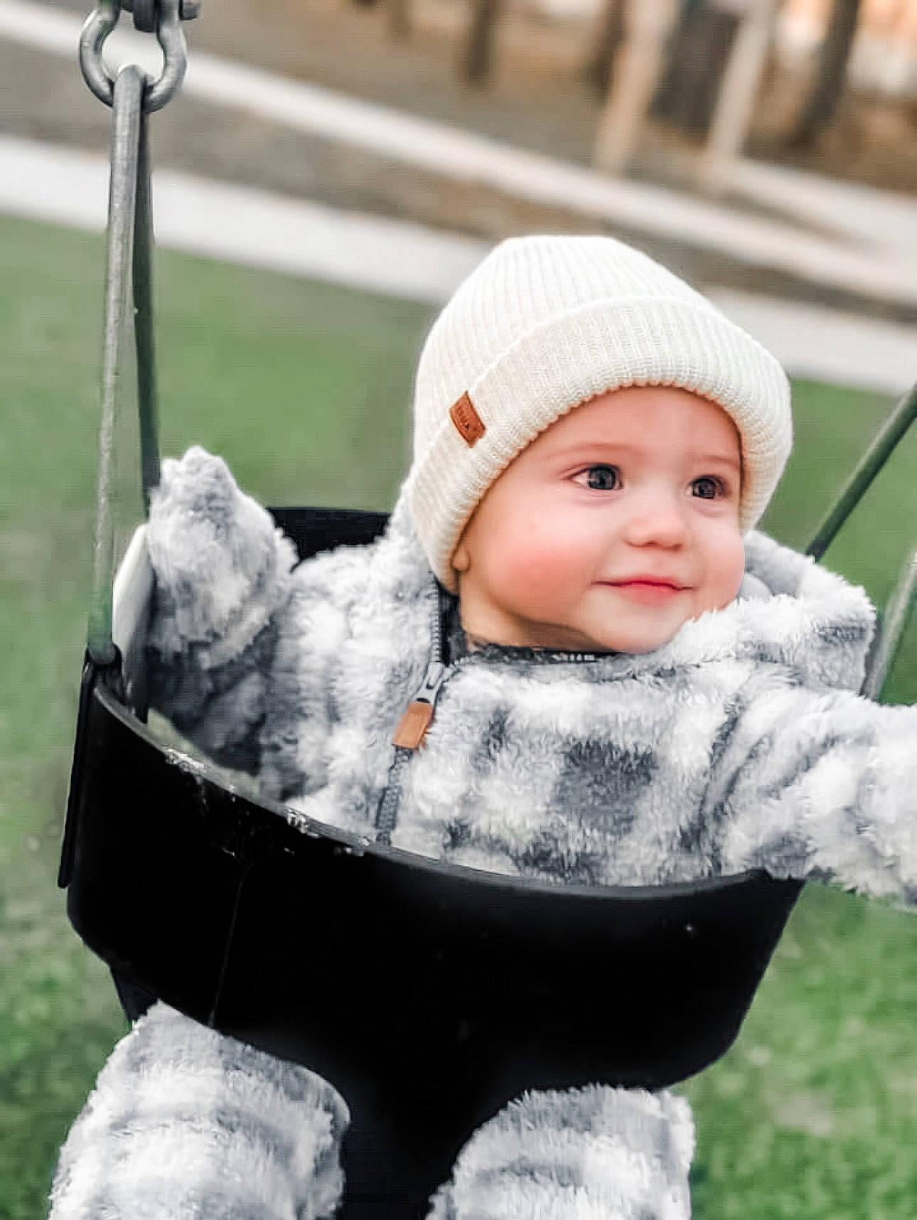Brady joined the competition — help win amazing prizes! baby, baby_toddler_clothing, cap, cheek, child, eye, freezing, fun, grass, happy, headwear, jacket, joy, knit_cap, leisure, person, product, skin, sleeve, smile