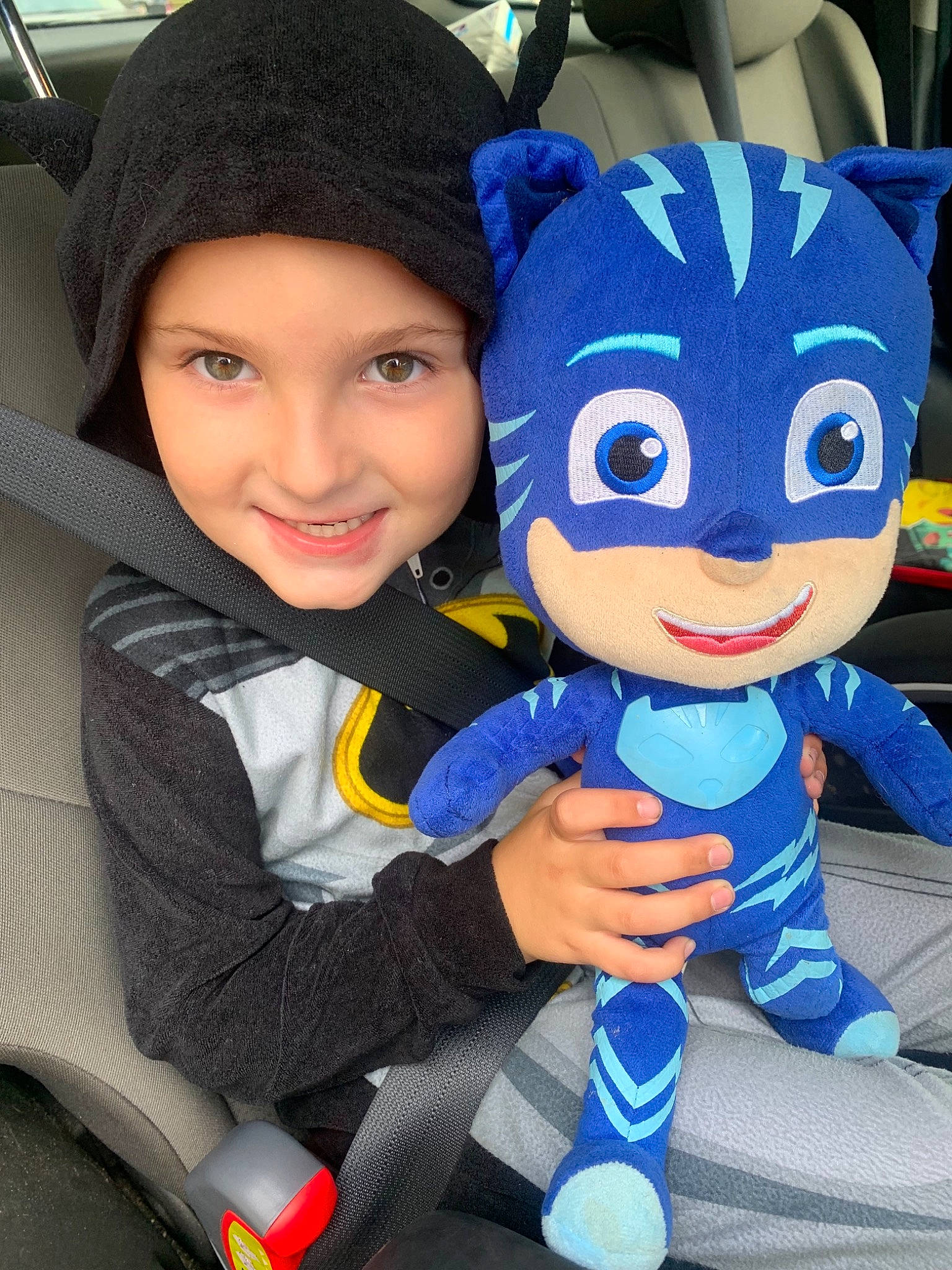 Aaden joined the competition — help win amazing prizes! child, costume, doll, fictional_character, joy, person, plush, smile, stuffed_toy, textile, toddler, toy