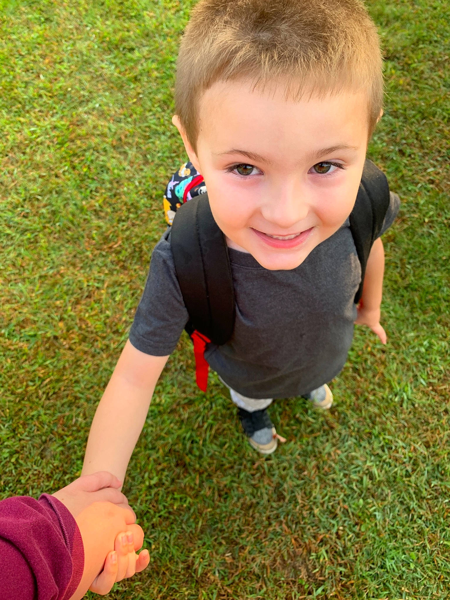 Aaden joined the competition — help win amazing prizes! baby, child, finger, fun, grass, grass_family, happy, joy, lawn, meadow, person, plant, play, smile, summer, toddler