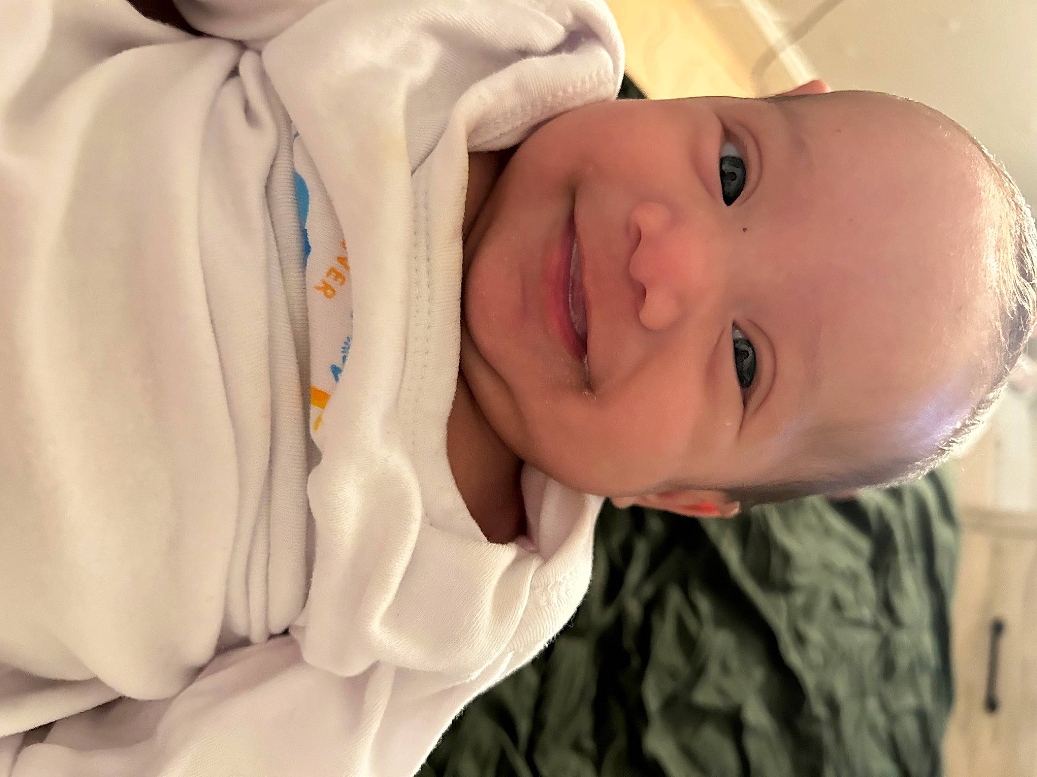 Jenavie is registered to the contest to win money with this photo: baby, baby_toddler_clothing, cheek, chin, collar, comfort, eyebrow, eyelash, happy, hat, human_body, iris, joy, lip, mouth, nose, person, skin, sleeve, smile