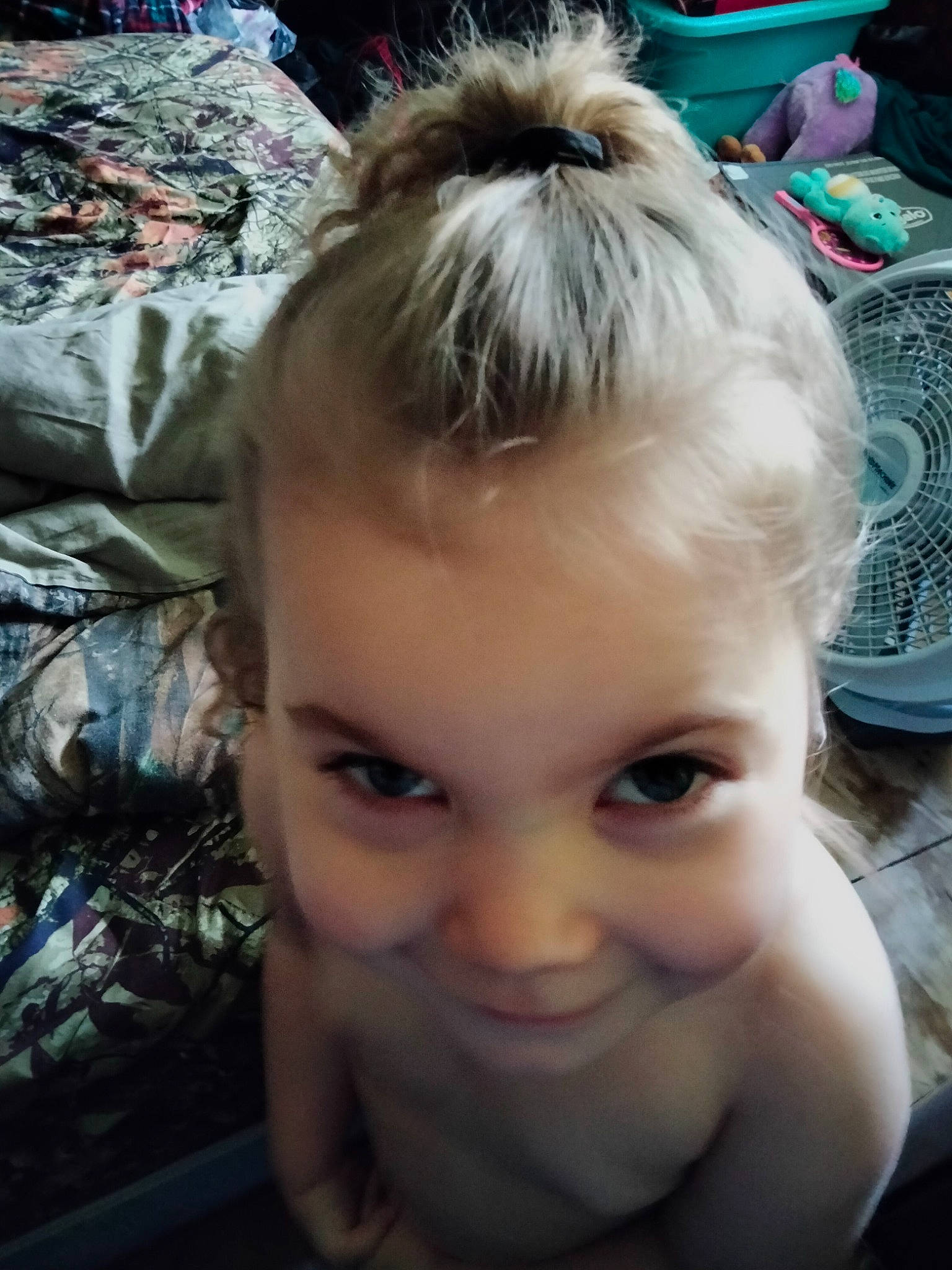 Hope is registered to the contest to win money with this photo: bangs, blond, brown_hair, child, companion_dog, ear, eyelash, fashion_accessory, forehead, fun, hair, happy, head, headpiece, joy, long_hair, person, plant, selfie, skin