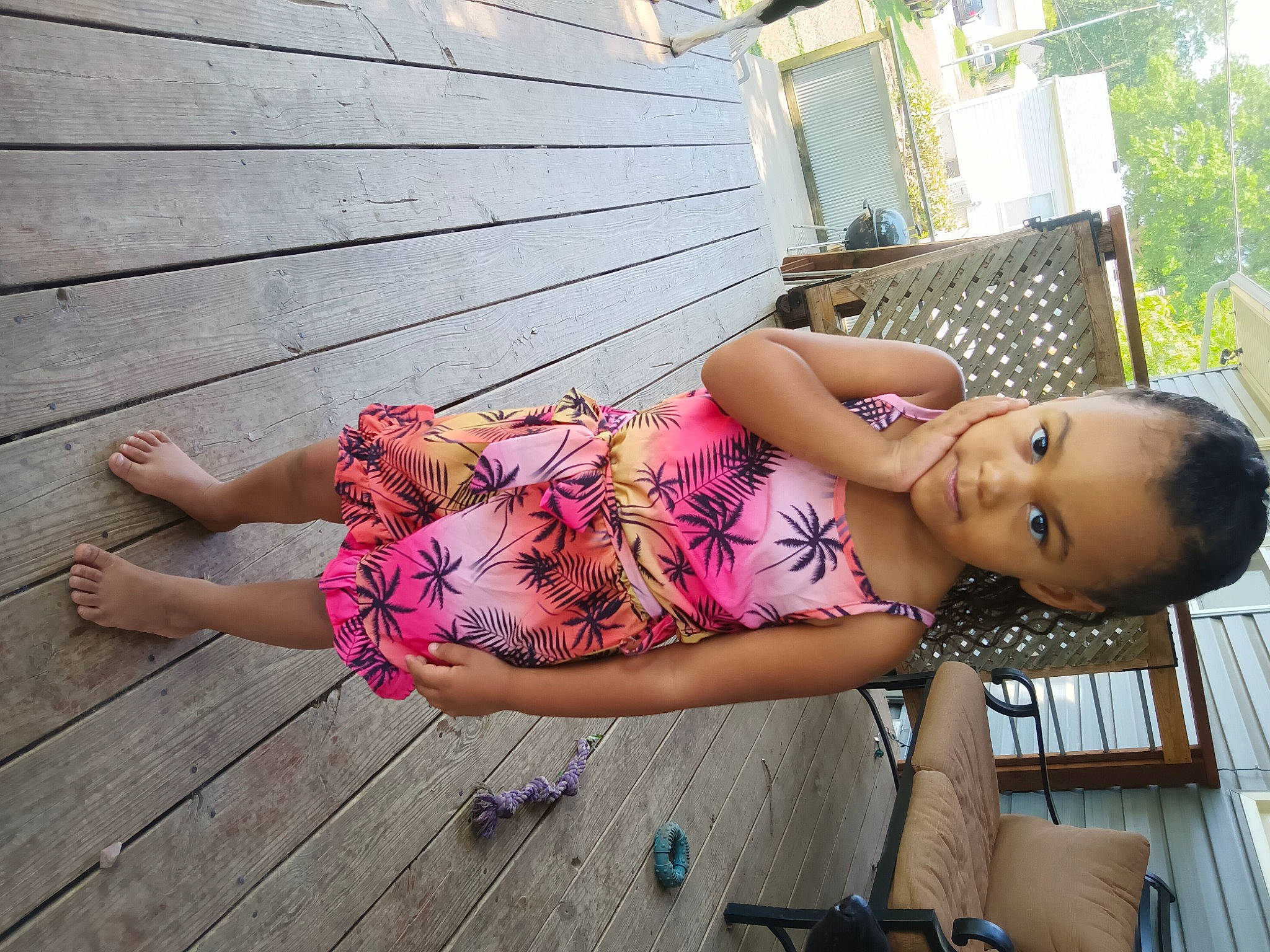 Kennedi joined the competition — help win amazing prizes! child, eyewear, foot, fun, grass, happy, hardwood, human_leg, joint, knee, leisure, magenta, person, pink, plant, sandal, shoulder, thigh, trunk, waist