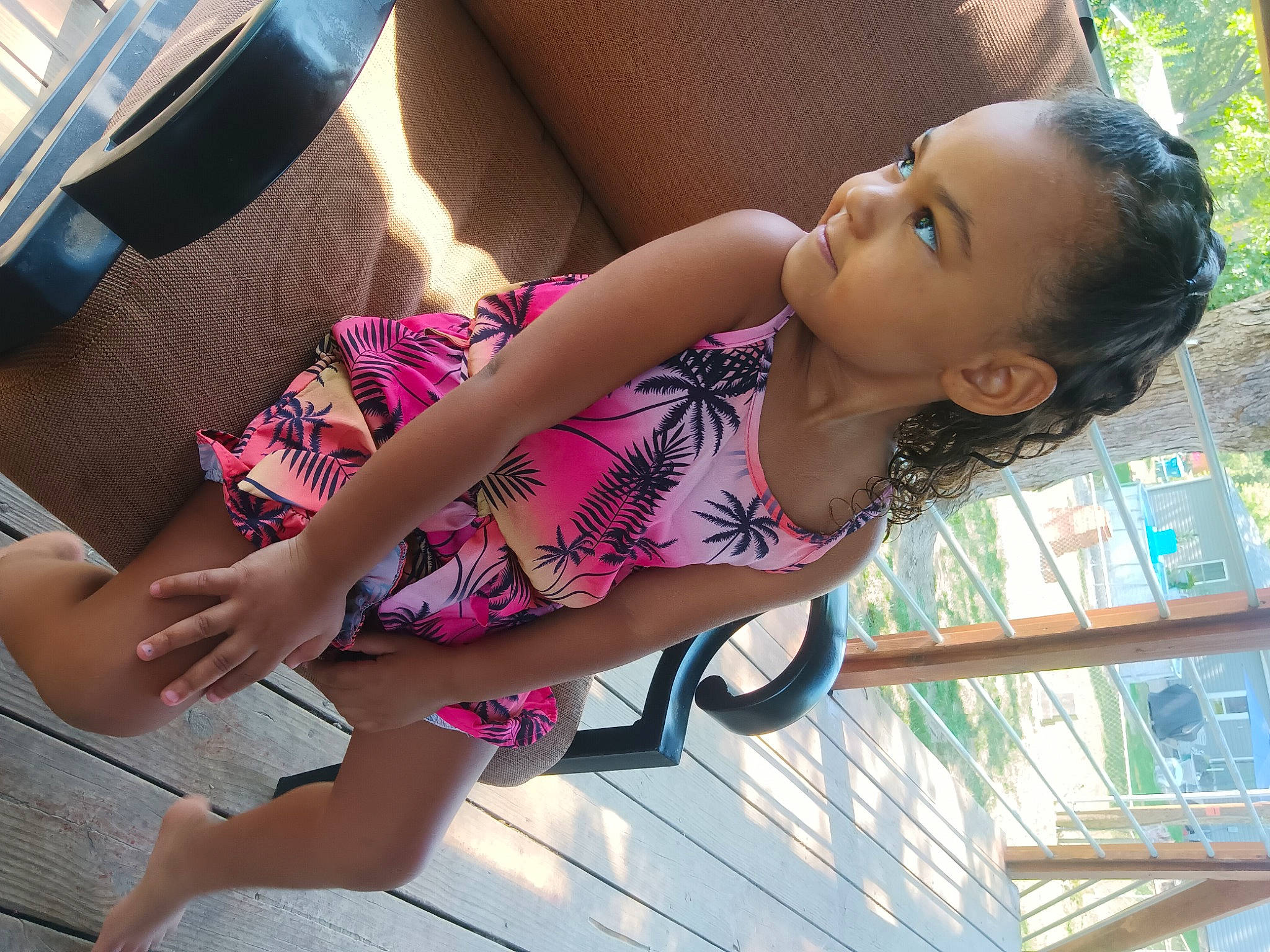 Kennedi joined the competition — help win amazing prizes! black_hair, elbow, foot, fun, happy, human_leg, joint, knee, leg, leisure, magenta, person, pink, skin, snapshot, steering_wheel, thigh, toddler, tree, vehicle_door