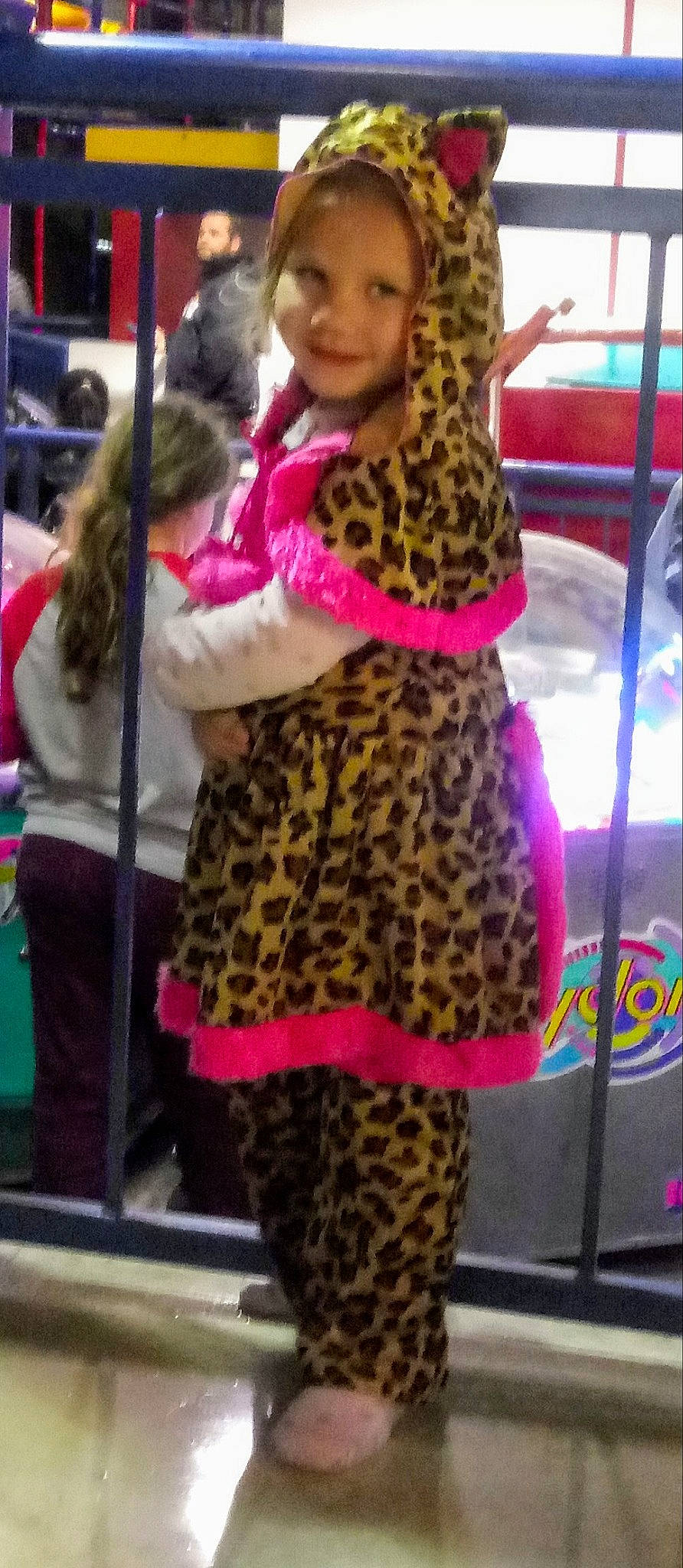 Tazanna joined the competition — help win amazing prizes! clothing, costume, fashion, fawn, fur, joy, long_hair, magenta, outerwear, performance, person, pink, smile, snapshot, textile, thigh