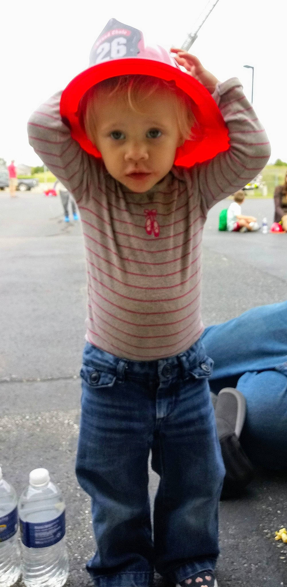 Aiyanna is registered to the contest to win money with this photo: blurred, cheek, child, child_model, cool, headgear, jeans, outerwear, person, sleeve, t_shirt, toddler