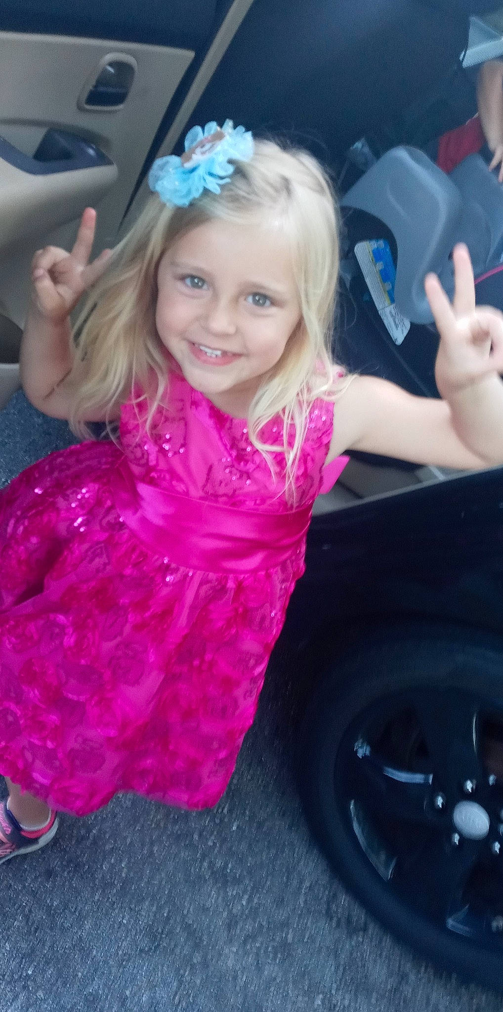 Joy joined the competition — help win amazing prizes! arm, automotive_tire, blue, cool, face, finger, hair, hairstyle, hand, happy, head, iris, joy, person, pink, product, purple, skin, smile, tire