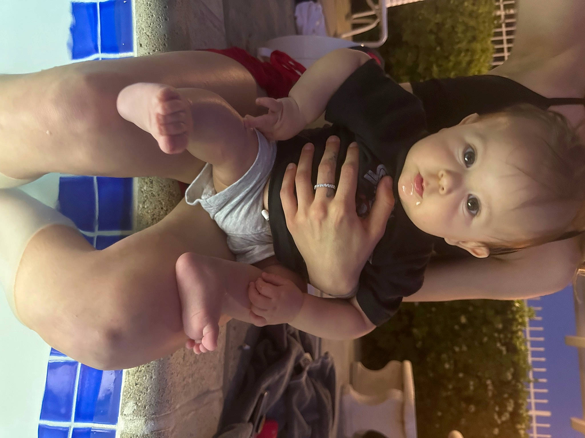 Isaiah is registered to the contest to win money with this photo: arm, baby, chest, comfort, elbow, finger, fun, gesture, hand, happy, human_leg, joint, mouth, muscle, nail, person, thigh, thumb, toddler, trunk