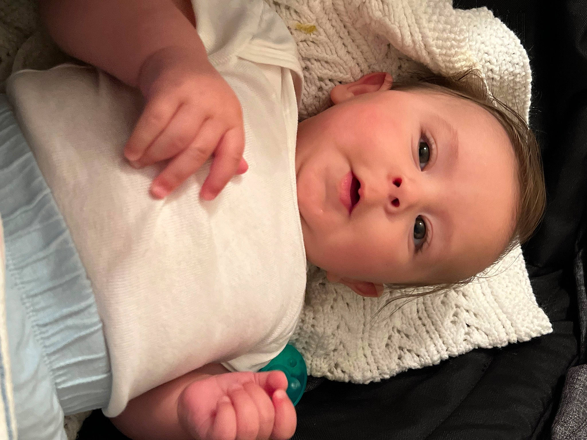 Isaiah joined the competition — help win amazing prizes! baby, baby_toddler_clothing, cheek, child, comfort, eyelash, flash_photography, fur, gesture, hat, lip, mouth, nail, neck, nose, person, sitting, skin, sleeve, toddler