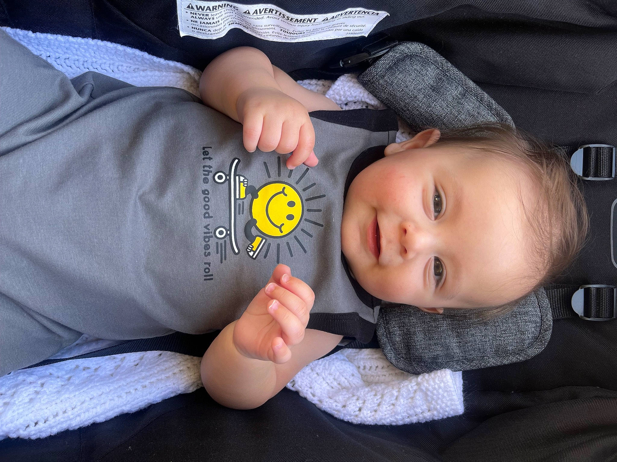 Isaiah joined the competition — help win amazing prizes! baby, baby_products, baby_toddler_clothing, cheek, child, comfort, elbow, finger, flash_photography, gesture, hand, nail, person, portrait_photography, sitting, sleeve, smile, thumb, toddler, wrist