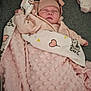 baby, sleeping, blanket, pink, hat, cozy, soft, cute, infant, face, child, resting, bed, comfort, warm, clothing, peaceful, toddler, portrait, indoors