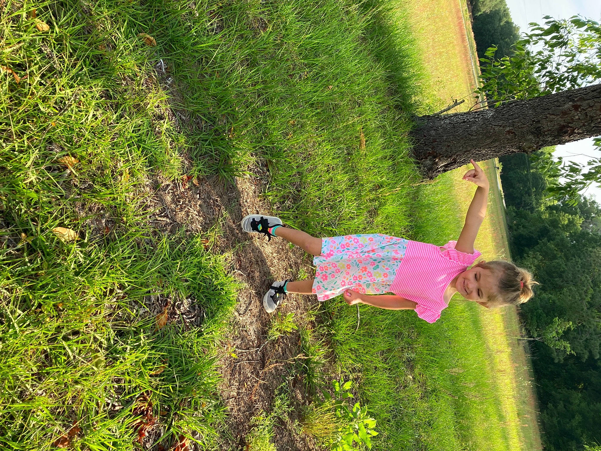 Sarabeth joined the competition — help win amazing prizes! fun, grass, grass_family, grassland, groundcover, happy, joy, landscape, lawn, leaf, leisure, meadow, people_in_nature, person, plant, recreation, shrub, spring, tree, trunk
