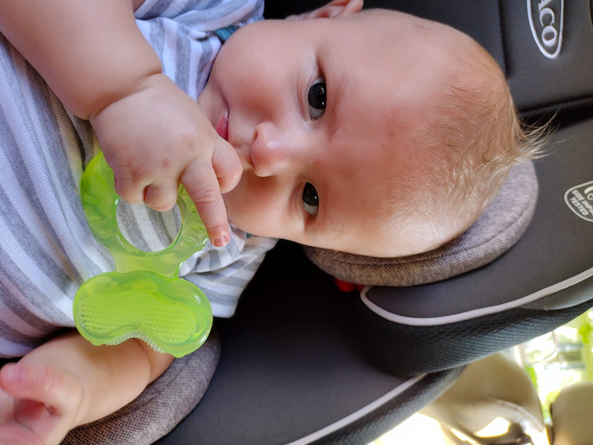 John is registered to the contest to win money with this photo: baby, baby_products, baby_toddler_clothing, cheek, child, eyelash, fashion_accessory, finger, gesture, hand, happy, iris, lip, mouth, nail, nose, person, skin, smile, thumb