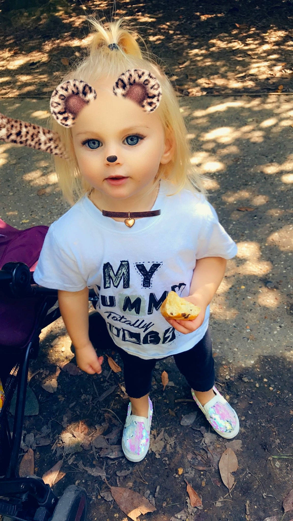 Harper joined the competition — help win amazing prizes! blond, child, cool, doll, fawn, hair, head, person, t_shirt, toddler, toy, yellow