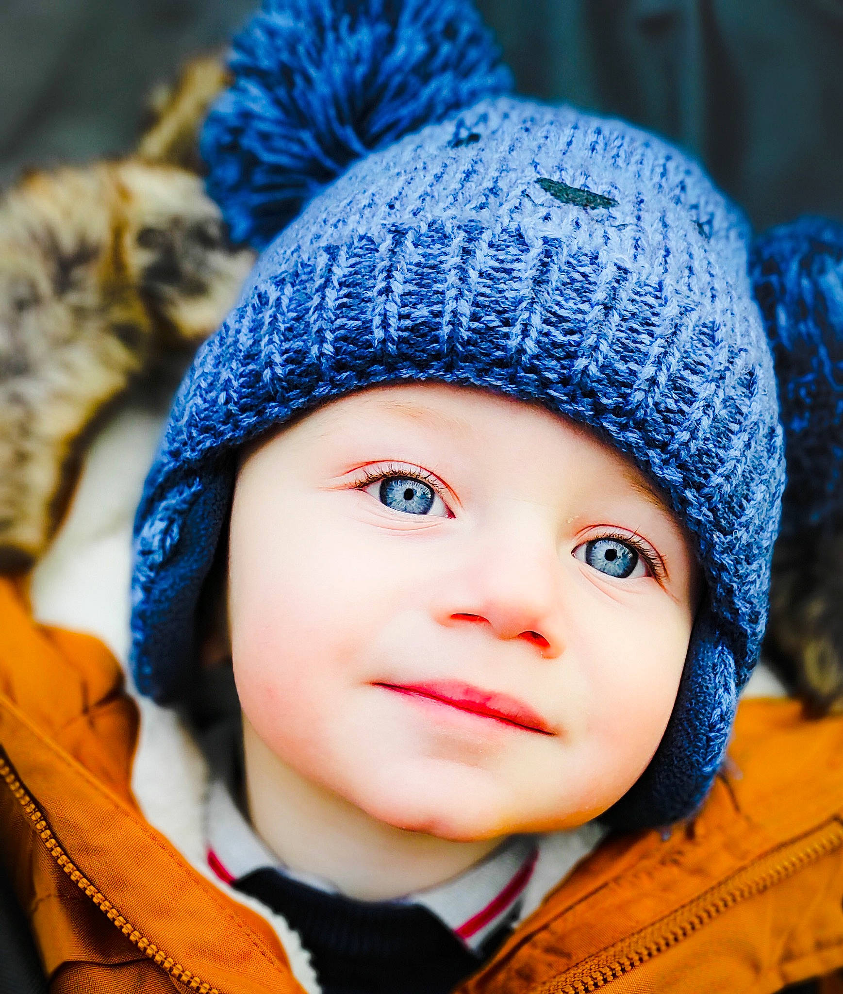 Ayaan joined the competition — help win amazing prizes! baby, blue, cap, cheek, child, chin, clothing, cool, eye, face, fun, head, headgear, headwear, human_body, organ, outerwear, person, photograph, skin