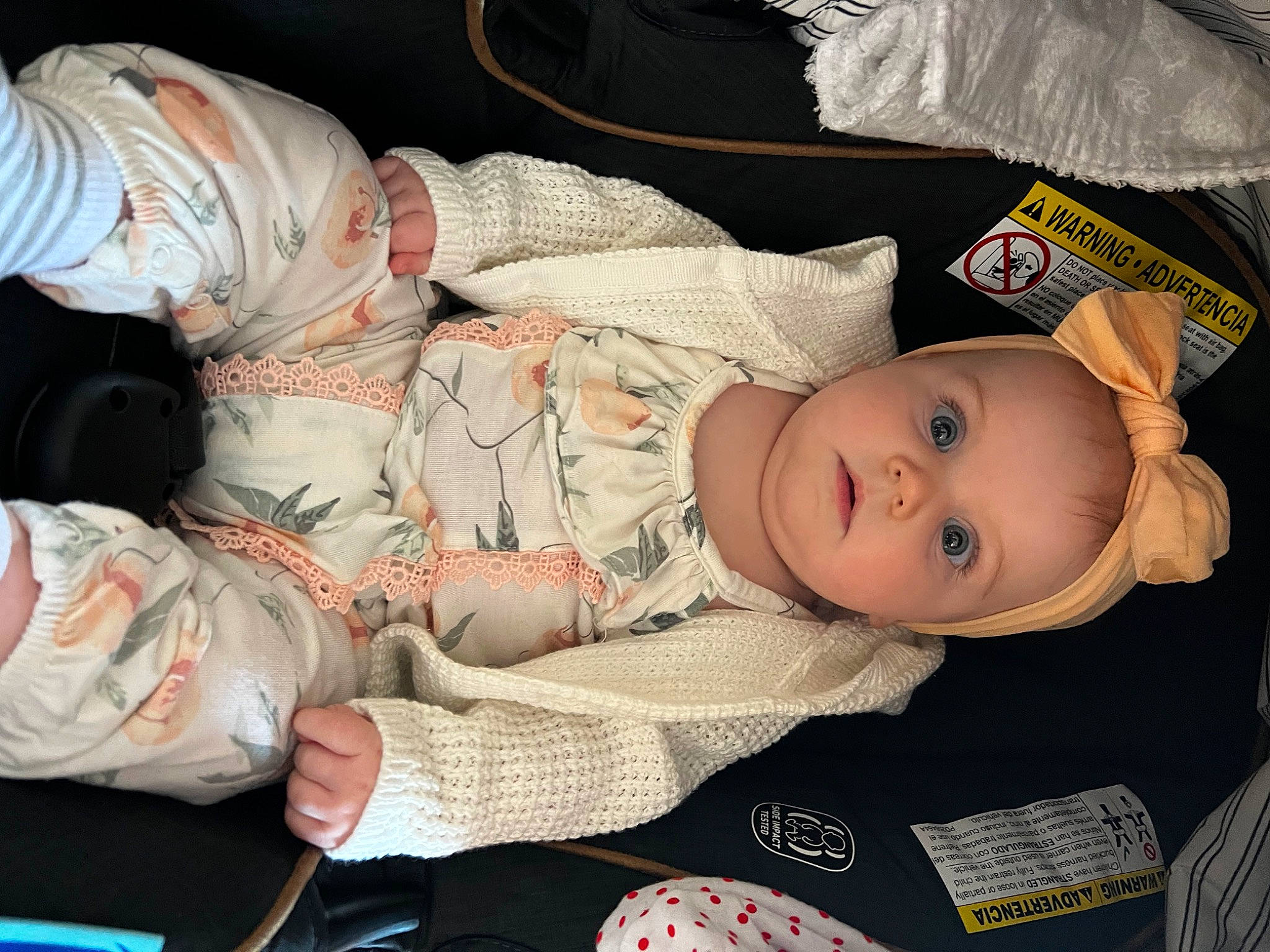 Neriah is registered to the contest to win money with this photo: baby, baby_products, baby_toddler_clothing, bedtime, carmine, cheek, child, comfort, hat, human_body, linens, nap, pattern, person, room, sitting, sleep, sleeve, toddler