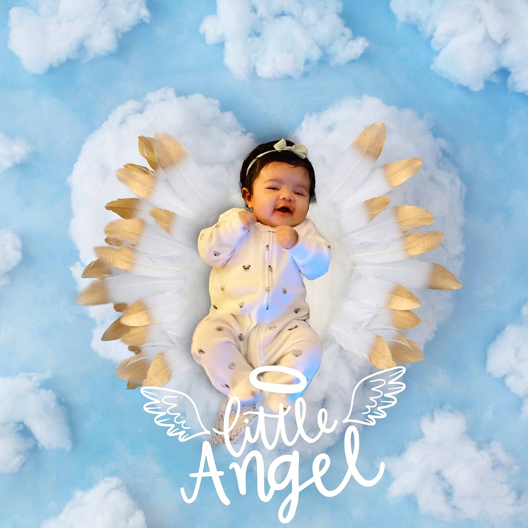 Amika joined the competition — help win amazing prizes! angel, baby, baby_toddler_clothing, child, cloud, cumulus, fictional_character, font, freezing, fun, happy, holiday, illustration, pattern, people_in_nature, person, sky, snow, supernatural_creature, toddler