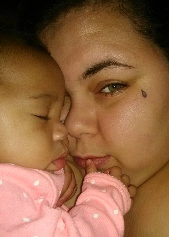 Malaya is registered to the contest to win money with this photo: black_hair, cheek, child, chin, close_up, eyebrow, face, finger, forehead, girl, infant, kiss, lip, love, mother, mouth, nose, person, skin, smile