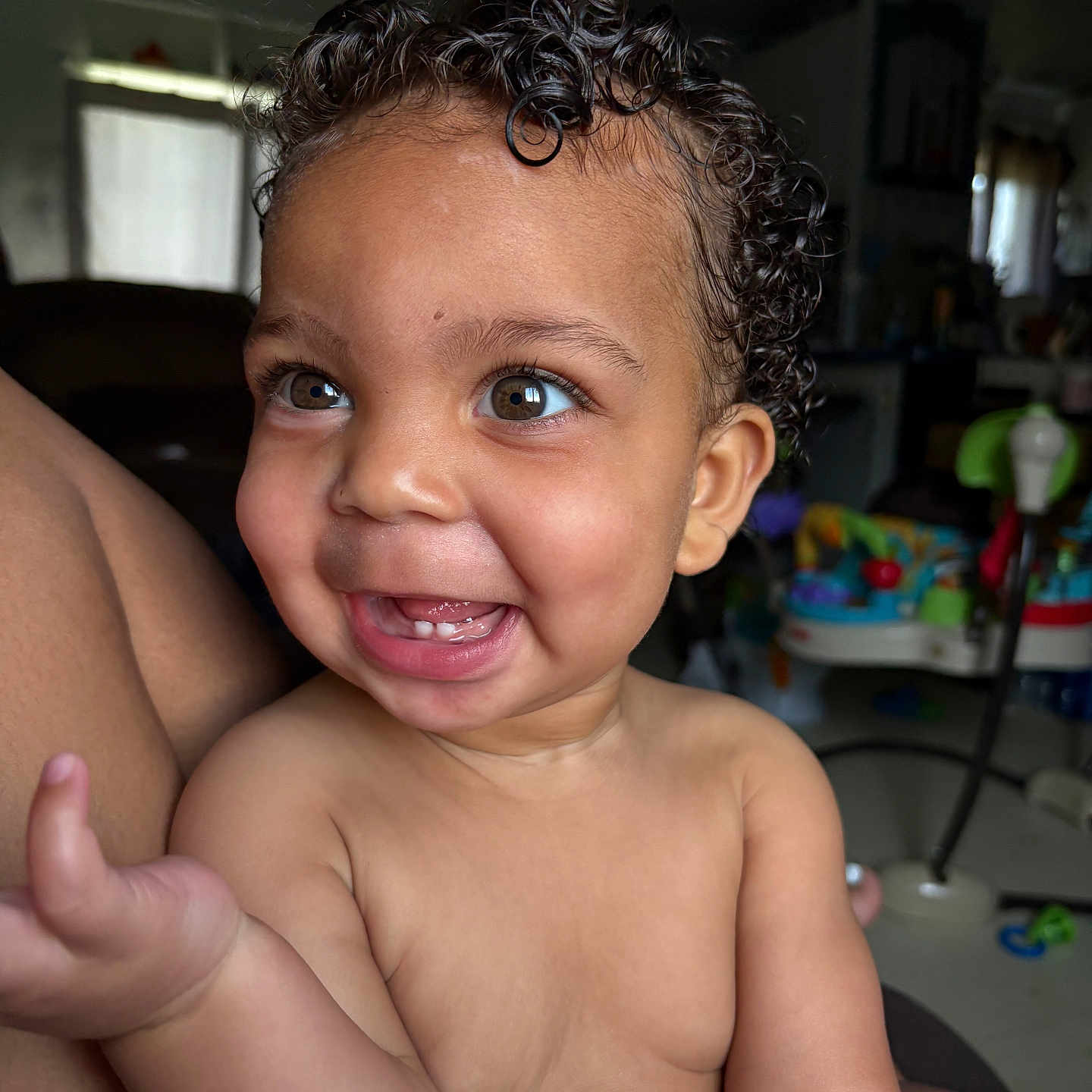 Navari joined the competition — help win amazing prizes! baby, cheerful, child, closeup, curly_hair, cute, expression, face, hand, happy, indoor, infant, laughing, natural_light, person, portrait, skin, smiling, toddler, young