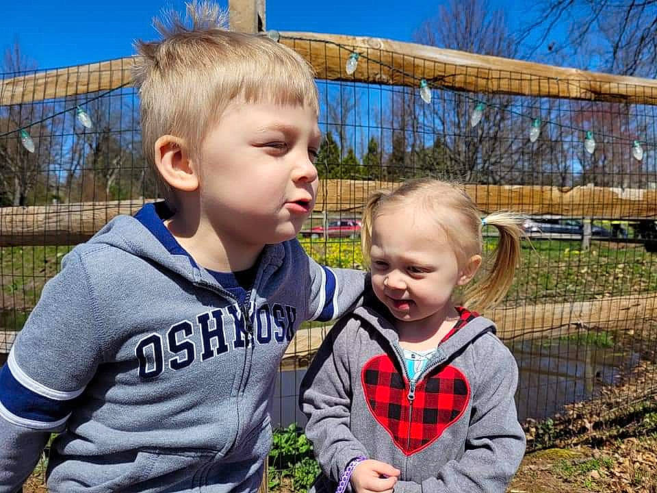 Alyssa is registered to the contest to win money with this photo: child, fun, grass, grass_family, happy, leaf, leisure, outerwear, people, people_in_nature, person, plant, recreation, sky, smile, soil, spring, t_shirt, toddler, tree