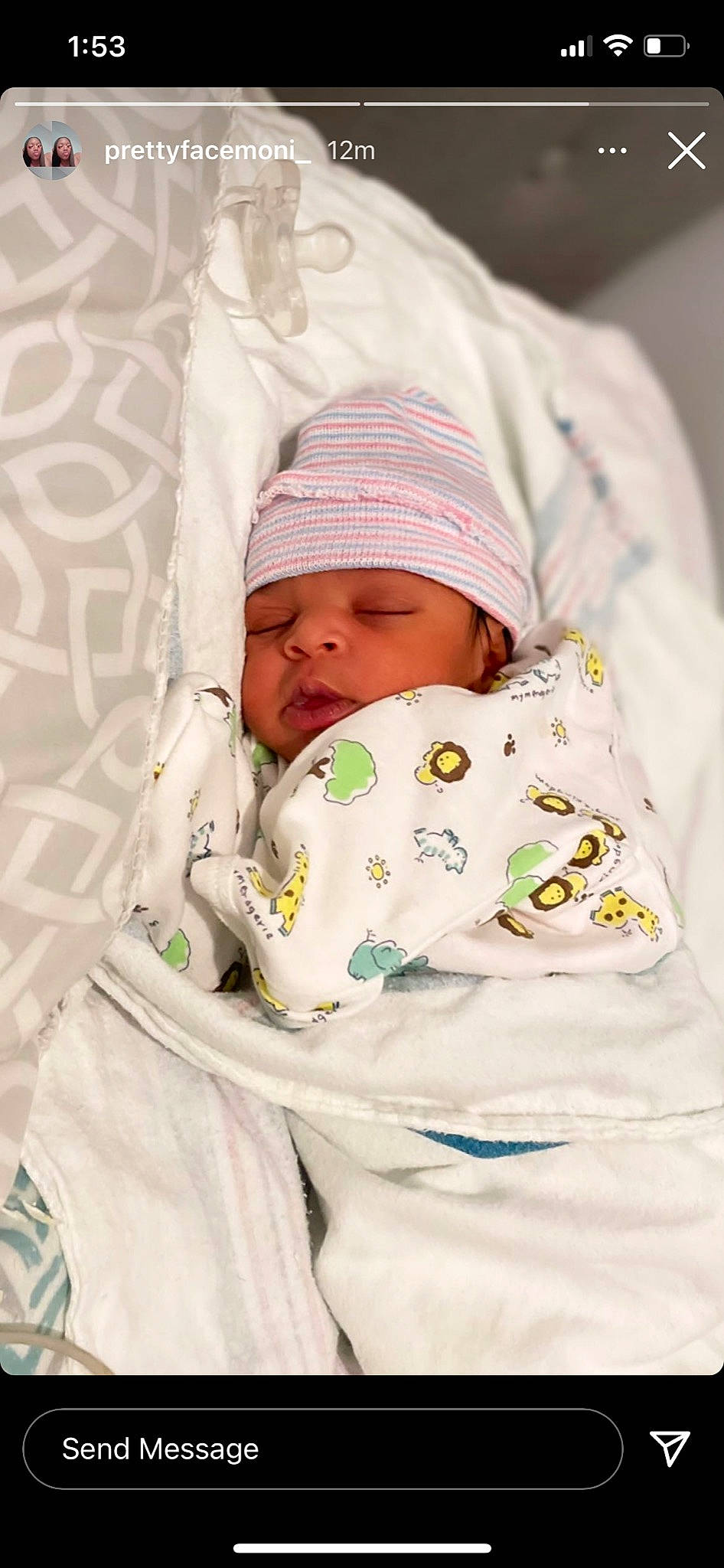 Cartier is registered to the contest to win money with this photo: baby, baby_products, baby_sleeping, baby_toddler_clothing, cap, cheek, child, collar, comfort, eye, face, hat, head, headwear, human_body, linens, nose, person, product, skin