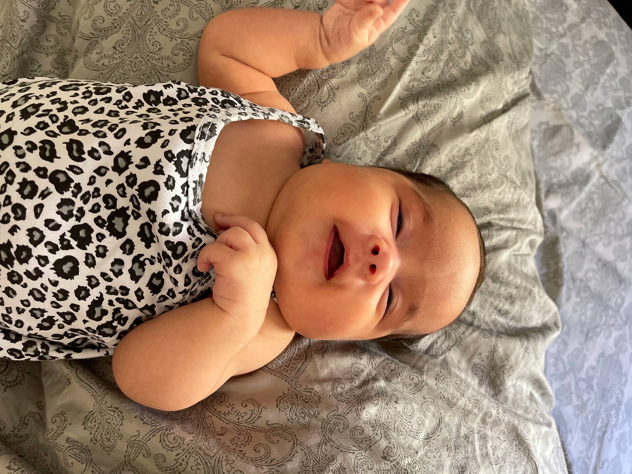 Emma joined the competition — help win amazing prizes! baby, baby_toddler_clothing, chest, comfort, eye, eyelash, finger, glasses, headgear, human_body, linens, nail, neck, pattern, person, sleeve, textile, thigh, toddler, tree