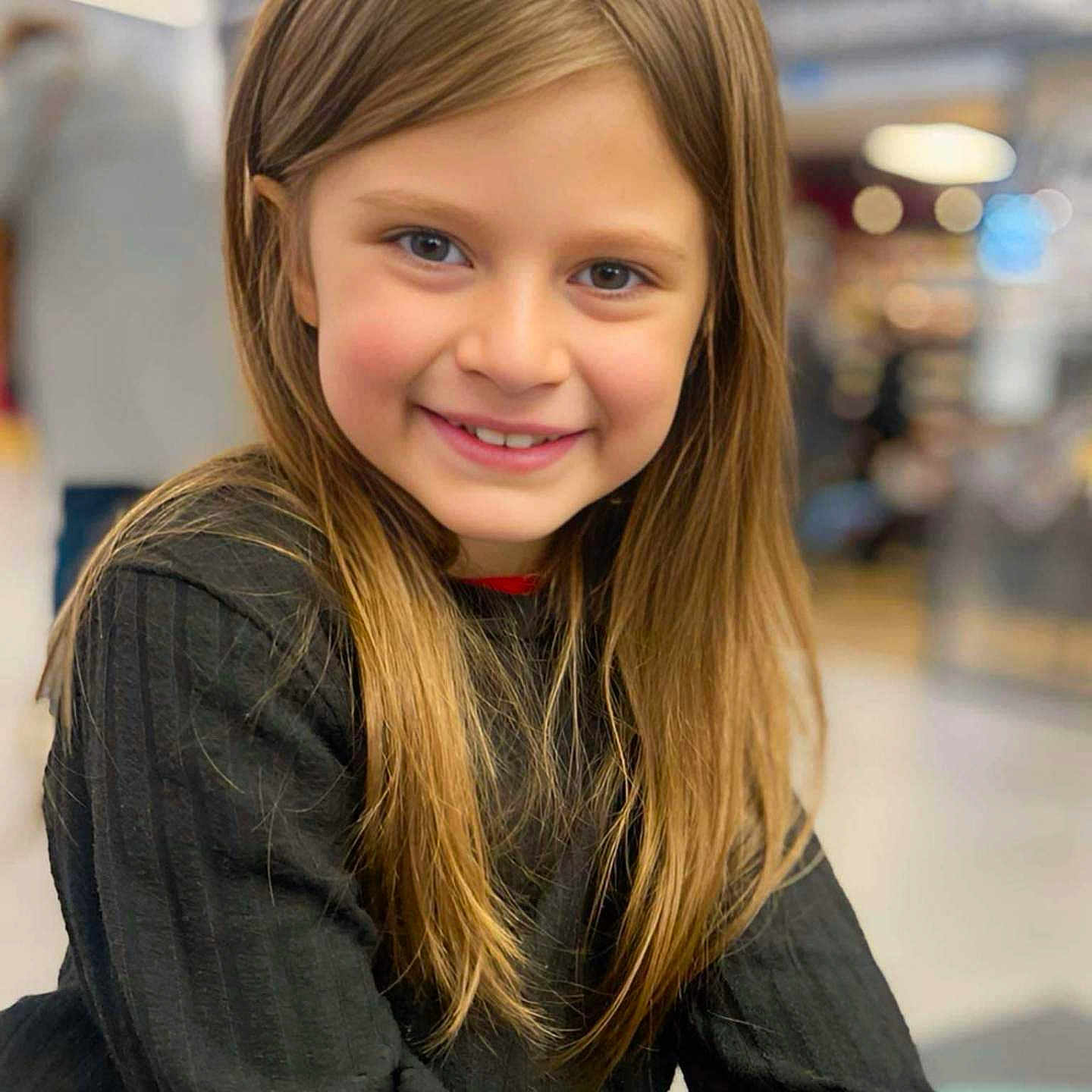 Lana joined the competition — help win amazing prizes! black_sweater, blue_eyes, blurred_background, bracelet, casual_clothing, child, childhood, cute, face, girl, happy, human, indoor, long_hair, looking_at_camera, natural_light, person, portrait, smiling, young