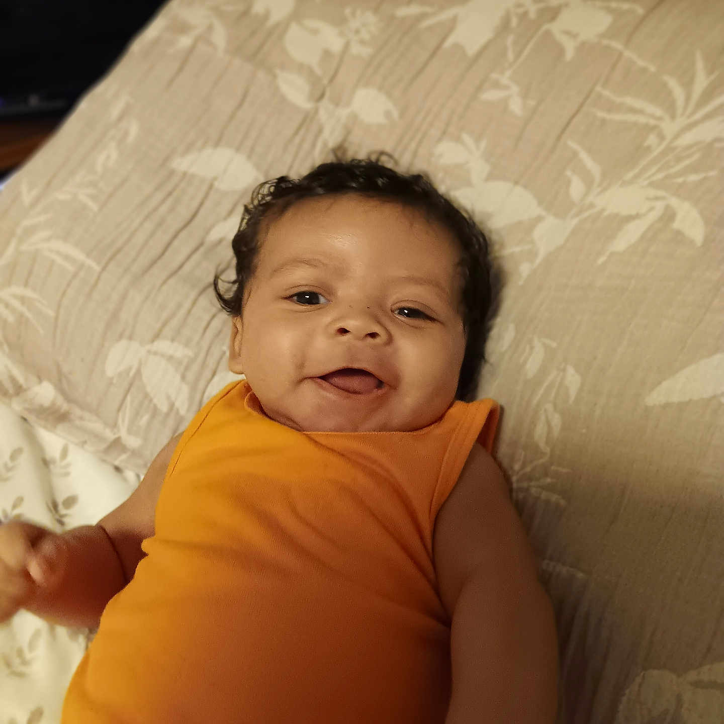 Jream joined the competition — help win amazing prizes! baby, bed, bodypart, clothing, couch, cushion, face, finger, furniture, hand, happy, head, homedecor, laughing, newborn, person, photography, portrait, smile, t_shirt