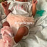 Kemyra is registered to the contest to win money with this photo: newborn, baby, infant, sleeping, portrait, pink, headband, bow, tutu, dress, blanket, bedding, pacifier, clothing, hands, legs, flowers, nursery, indoor, text_overlay
