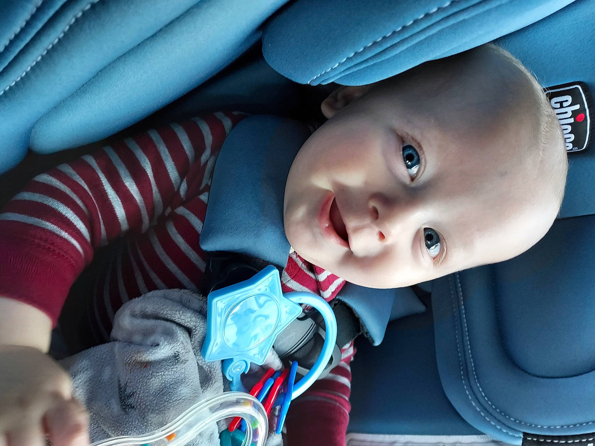 Westyn is registered to the contest to win money with this photo: baby, blue, cool, eye, face, facial_expression, flash_photography, hairstyle, hat, head, headgear, lip, mammal, mouth, nose, outerwear, person, skin, smile, toddler