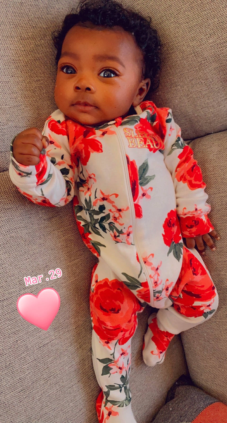 Aubree joined the competition — help win amazing prizes! arm, baby_toddler_clothing, cheek, collar, dress, face, facial_expression, hand, leg, lip, nose, orange, outerwear, person, pink, red, skin, sleeve, standing, textile