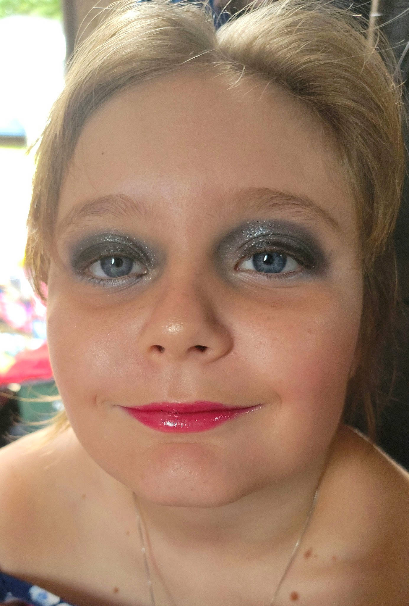 Kaylee is registered to the contest to win money with this photo: beauty, black_hair, cheek, chin, ear, eyelash, forehead, fun, happy, iris, jaw, joy, lip, lipstick, makeover, mouth, neck, nose, person, skin