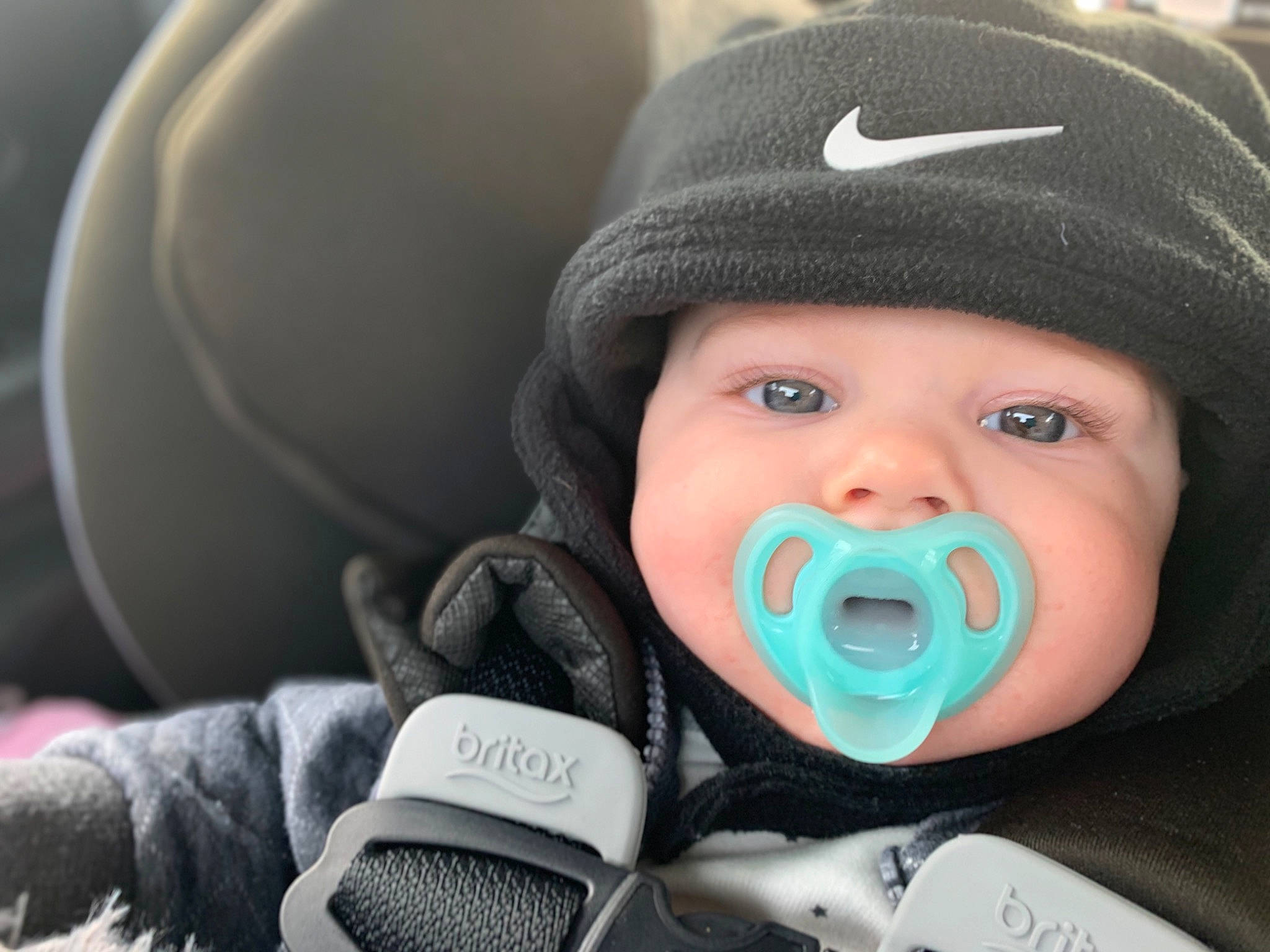 Kysen joined the competition — help win amazing prizes! baby, baby_toddler_clothing, black, blue, cheek, comfort, cool, eyebrow, face, happy, headgear, headwear, human, light, mouth, nose, person, photograph, product, skin