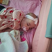 Hydee joined the competition — help win amazing prizes! baby, sleeping, pacifier, headband, blanket, crib, pink, heart_pattern, infant, cozy, child, sleep, soft, toy, bed, clothing, rest, cute, toddler, peaceful