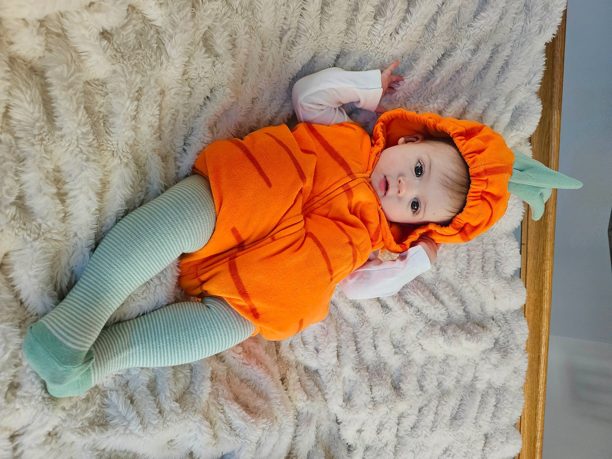Hannah joined the competition — help win amazing prizes! baby, baby_products, baby_sleeping, baby_toddler_clothing, bedtime, child, comfort, fur, illustration, linens, nap, orange, person, room, sitting, sleep, toddler, tree, wood