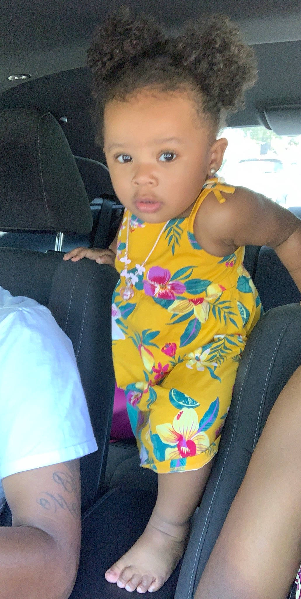 Paislee Rose is registered to the contest to win money with this photo: car_seat, child, person, toddler