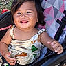 Kurakura joined the competition — help win amazing prizes! baby, child, cute, dress, face, grass, hair, happy, nature, outdoor, person, playful, portrait, seatbelt, sitting, smiling, stroller, sunlight, toddler, young_child