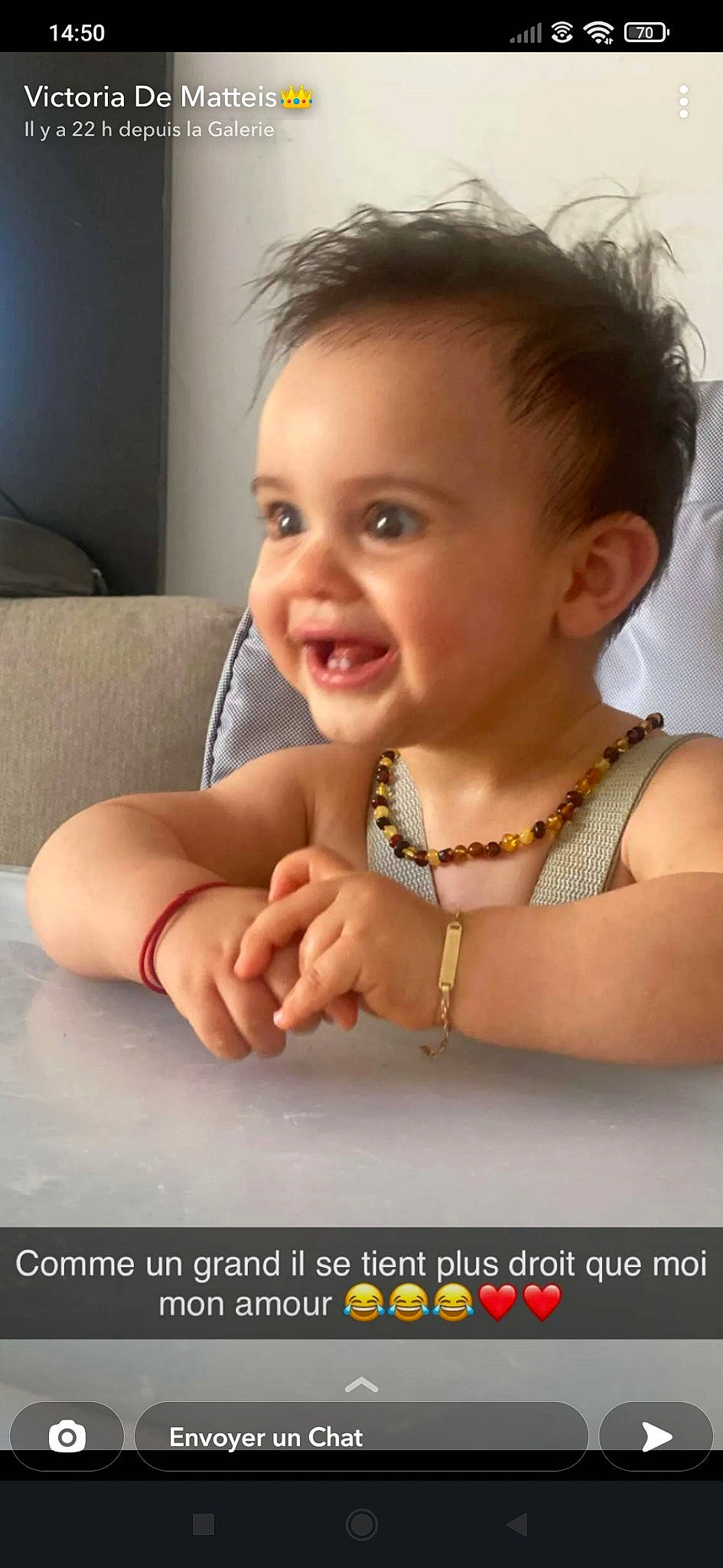 Leandro participe au concours pour gagner de l'argent avec cette photo : baby_toddler_clothing, cheek, chin, eyelash, finger, flash_photography, gesture, hair, hand, happy, human, human_body, joy, lip, mouth, neck, nose, person, skin, smile