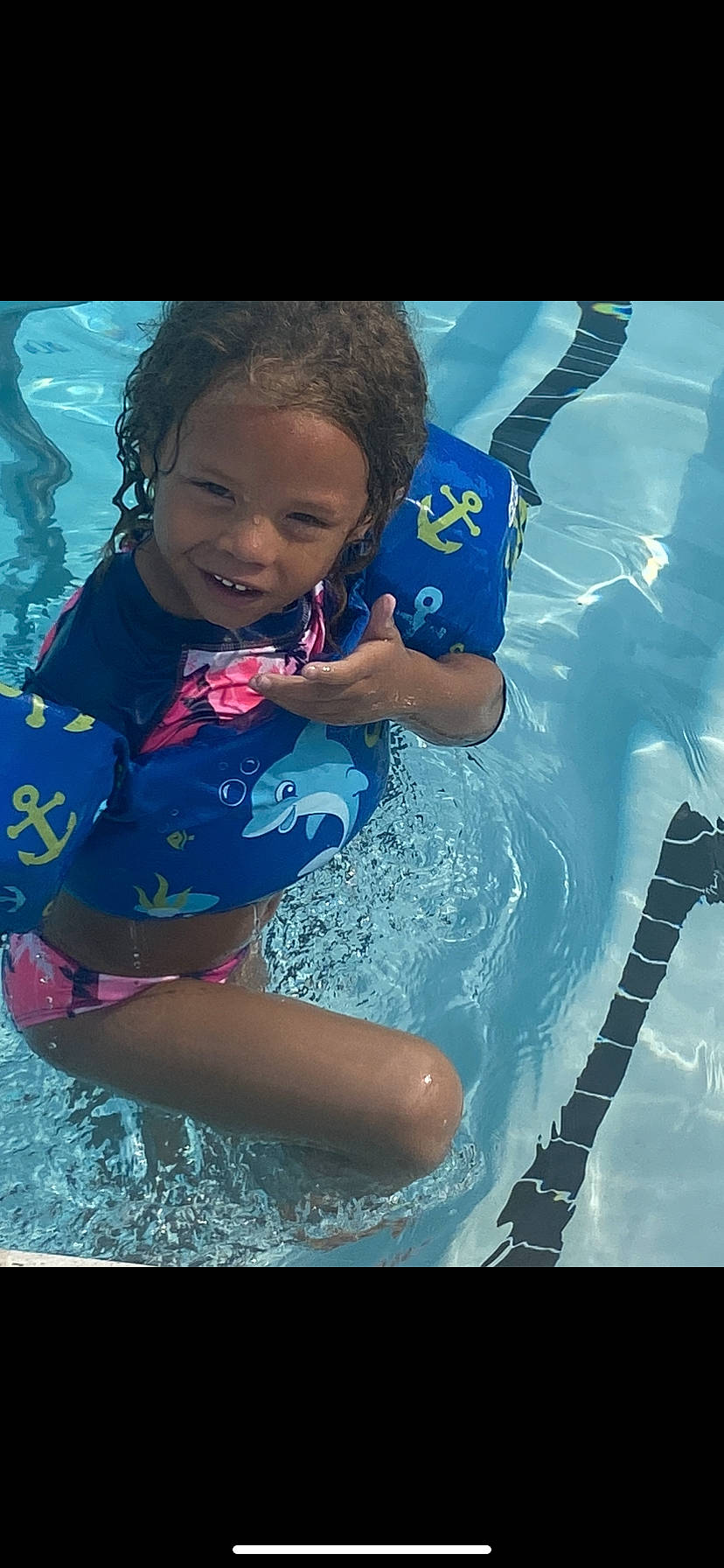 Sevyn joined the competition — help win amazing prizes! aqua, azure, baby, baby_toddler_clothing, bathing, child, electric_blue, fun, games, happy, leisure, person, personal_protective_equipment, play, recreation, smile, swimming_pool, thigh, toddler, water