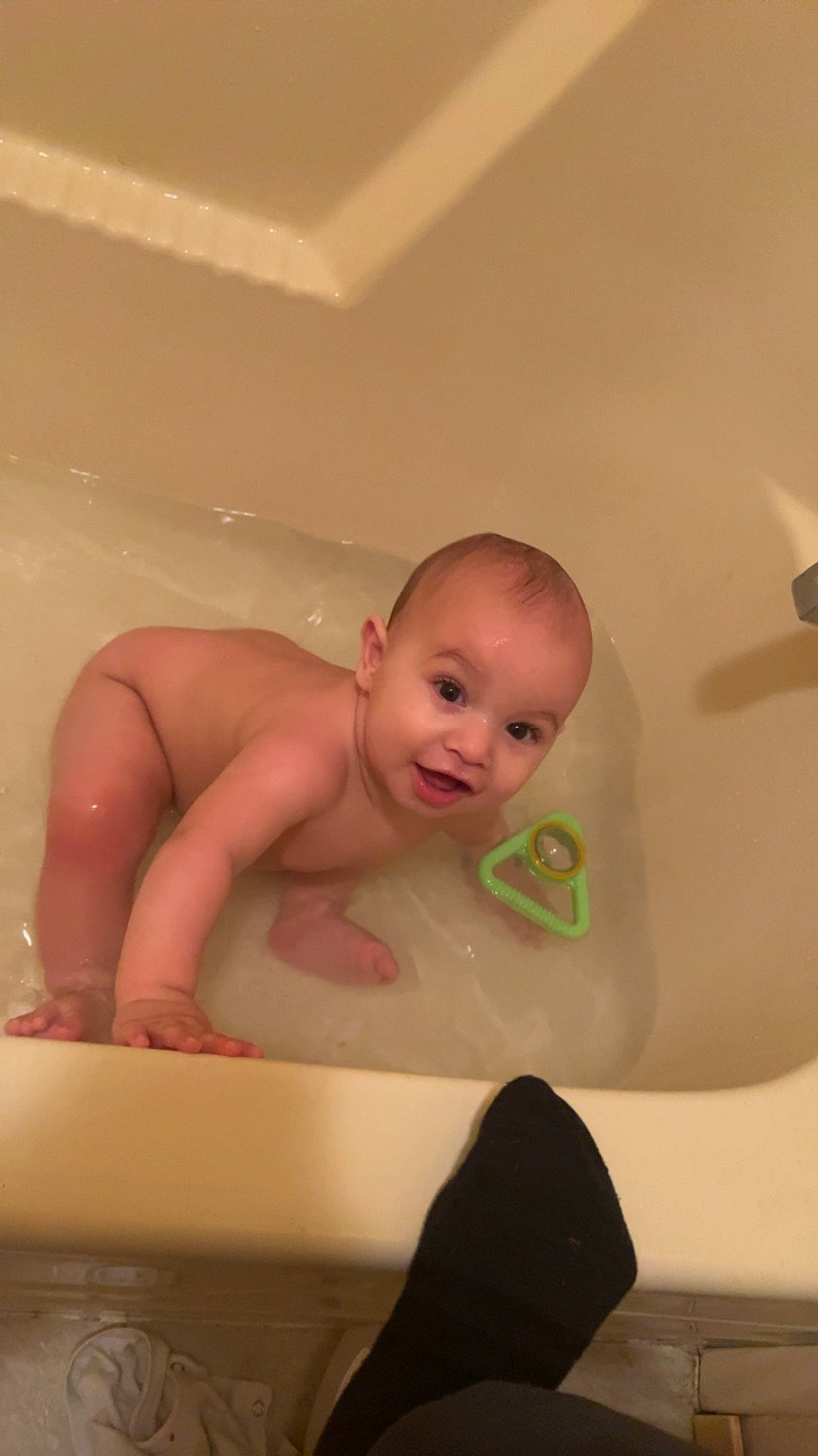 Marcel joined the competition — help win amazing prizes! baby, baby_bathing, bathing, bathroom, bathtub, cheek, chest, child, comfort, finger, fluid, fun, mouth, person, plumbing, plumbing_fixture, skin, smile, stomach, thigh