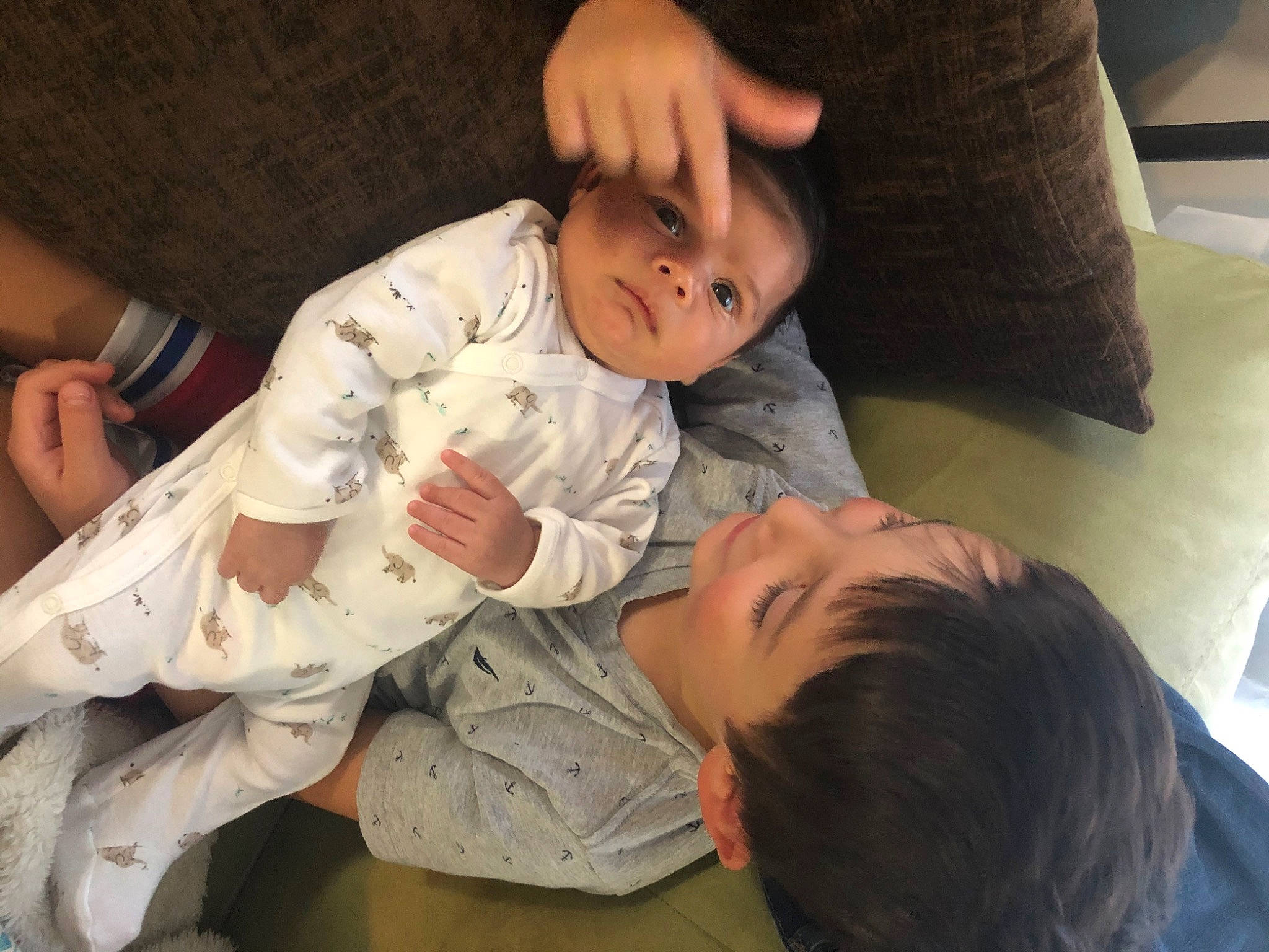 Canaan is registered to the contest to win money with this photo: arm, baby, birth, child, person, toddler