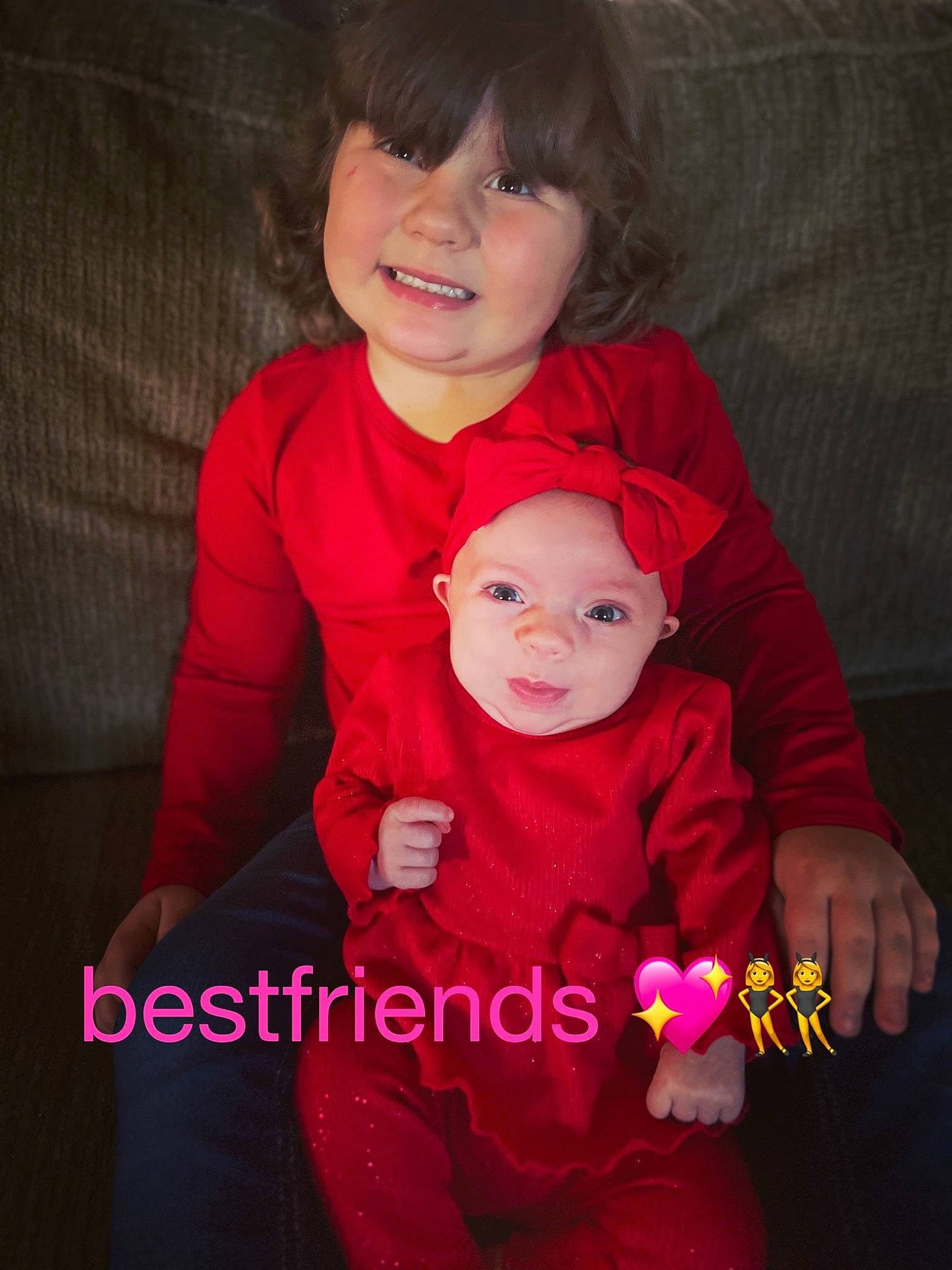 Melissa Phipps is registered to the contest to win money with this photo: baby_toddler_clothing, cheek, eye, face, finger, flash_photography, fun, gesture, hand, happy, headwear, human_body, joy, lap, lip, magenta, outerwear, person, skin, sleeve