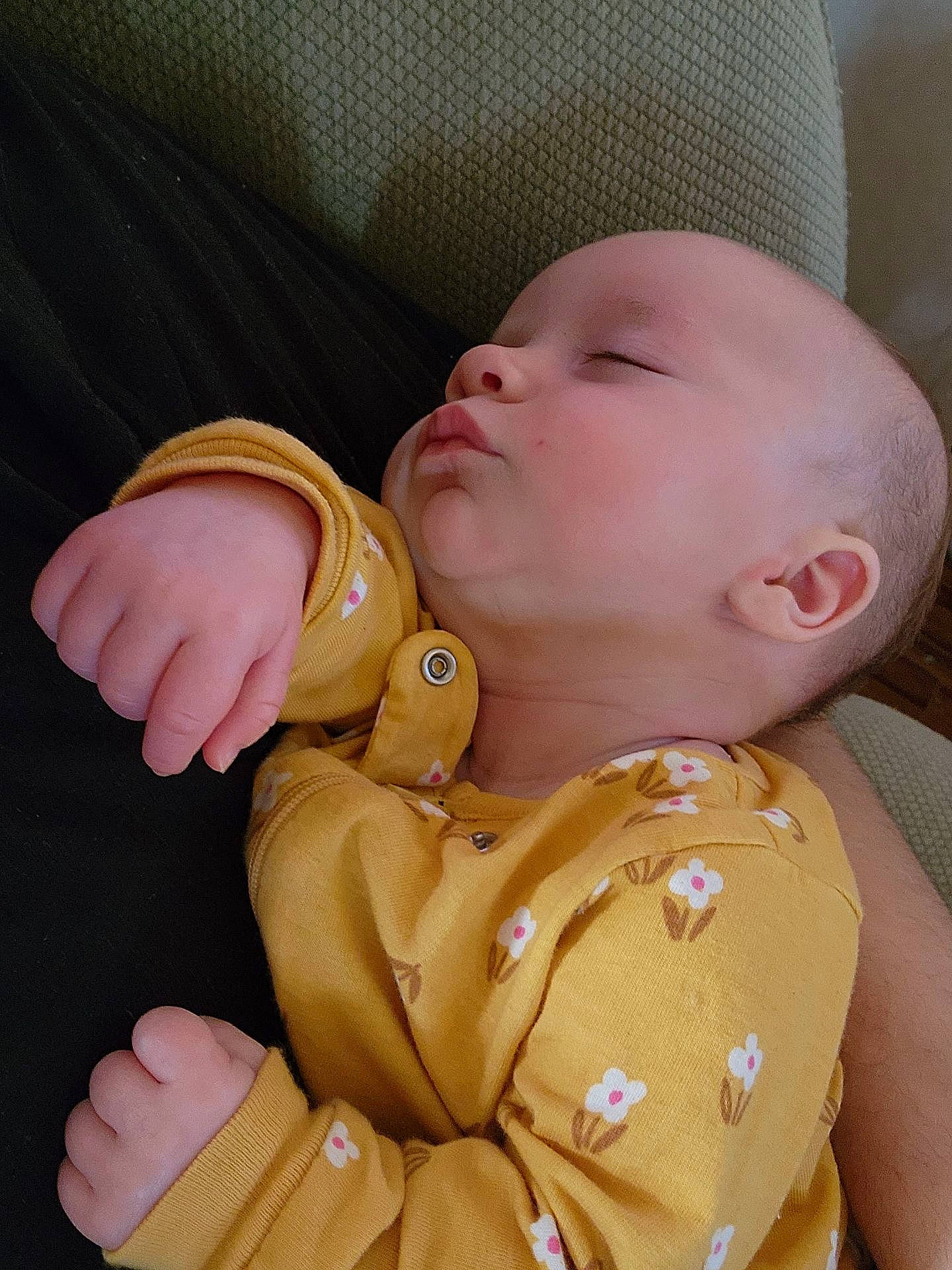 Oaklynn is registered to the contest to win money with this photo: abdomen, baby, baby_sleeping, baby_toddler_clothing, cheek, child, comfort, eyelash, finger, gesture, hand, mouth, nail, neck, nose, person, product, skin, sleeve, thumb