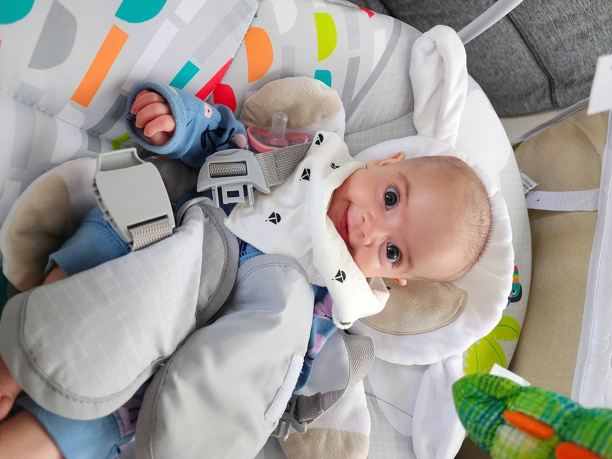 Alanna is registered to the contest to win money with this photo: baby, baby_products, baby_safety, baby_toddler_clothing, carmine, child, comfort, event, fictional_character, fun, gesture, happy, hat, linens, person, room, service, smile, toddler, white