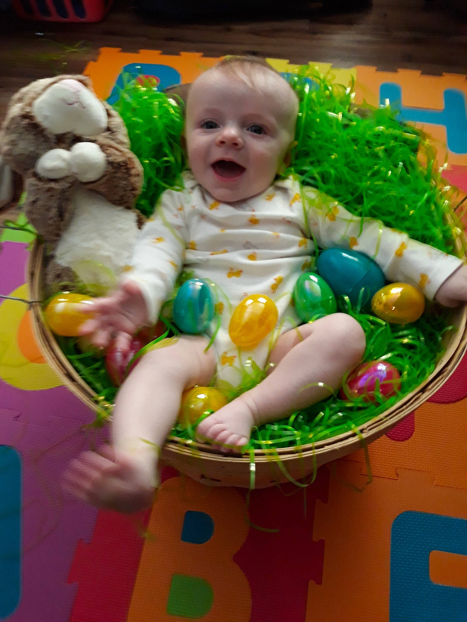 Brice joined the competition — help win amazing prizes! baby, baby_toys, child, comfort_food, person, play, toddler, toy