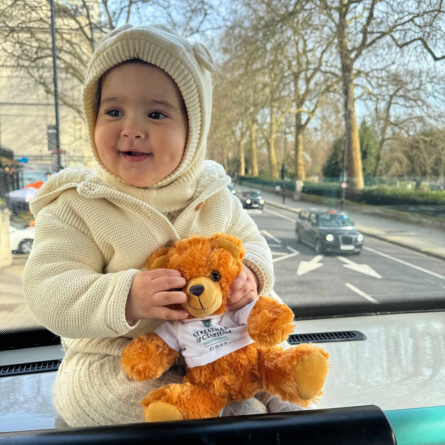 éline joined the competition — help win amazing prizes! baby, bodypart, cap, car, clothing, face, finger, hand, hat, head, machine, person, photography, portrait, sitting, teddybear, toy, transportation, vehicle, wheel
