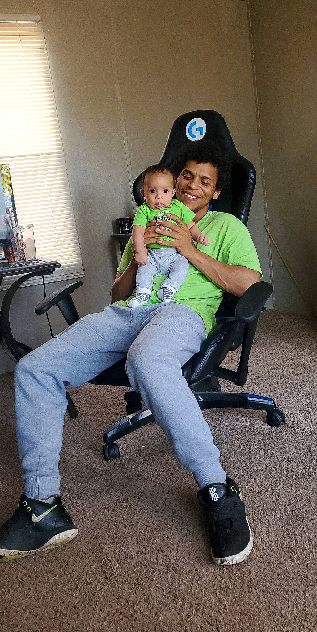 Azekiel joined the competition — help win amazing prizes! baseball_cap, comfort, curtain, event, fun, happy, hat, joint, joy, knee, lap, leisure, person, shoe, shoulder, sitting, smile, sneakers, standing, sun_hat