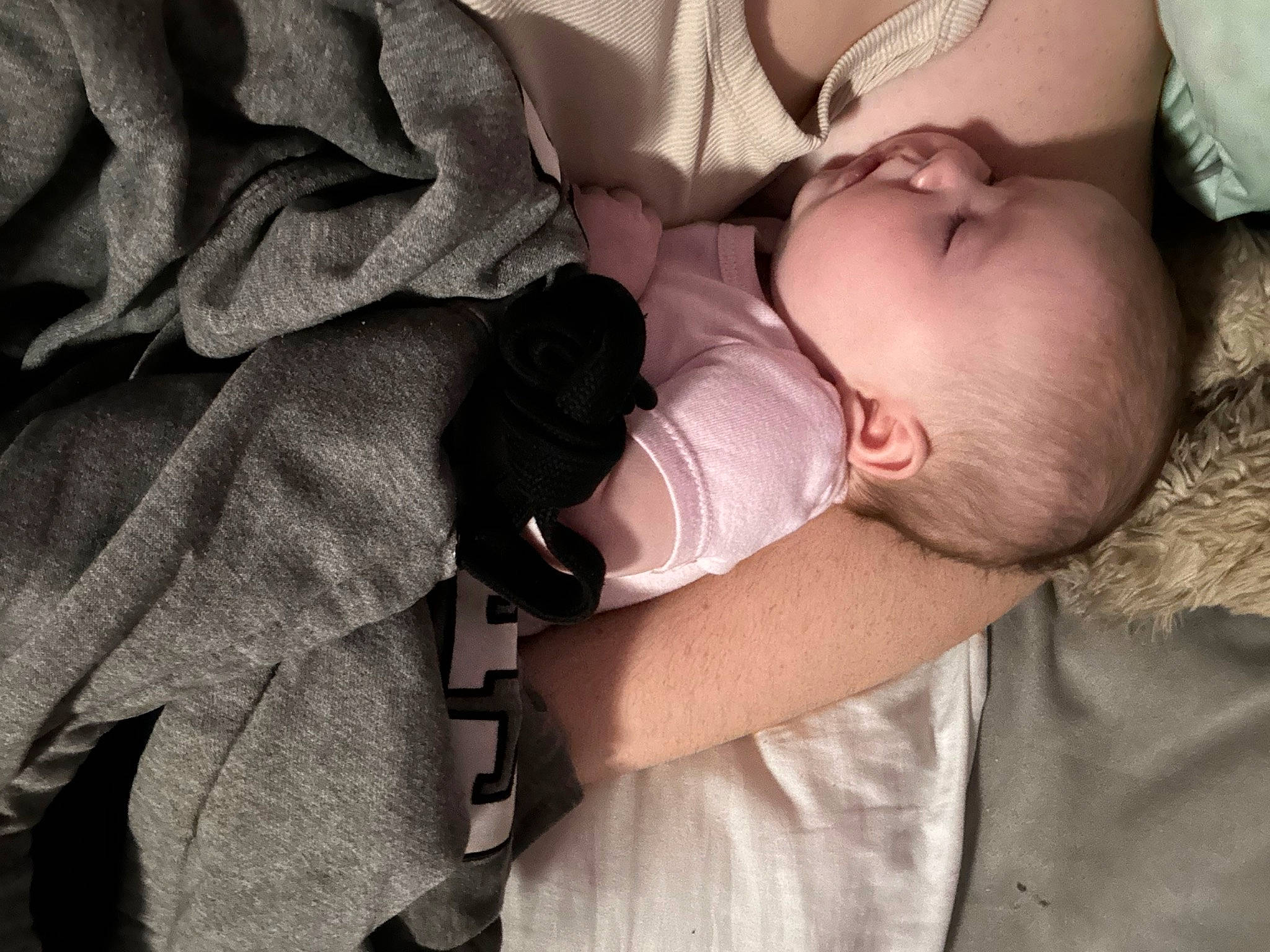 Janet Quinn is registered to the contest to win money with this photo: baby, baby_products, baby_sleeping, baby_toddler_clothing, bedtime, cheek, child, comfort, finger, gesture, hand, happy, human_body, nap, pattern, person, sitting, skin, sleep, sleeve