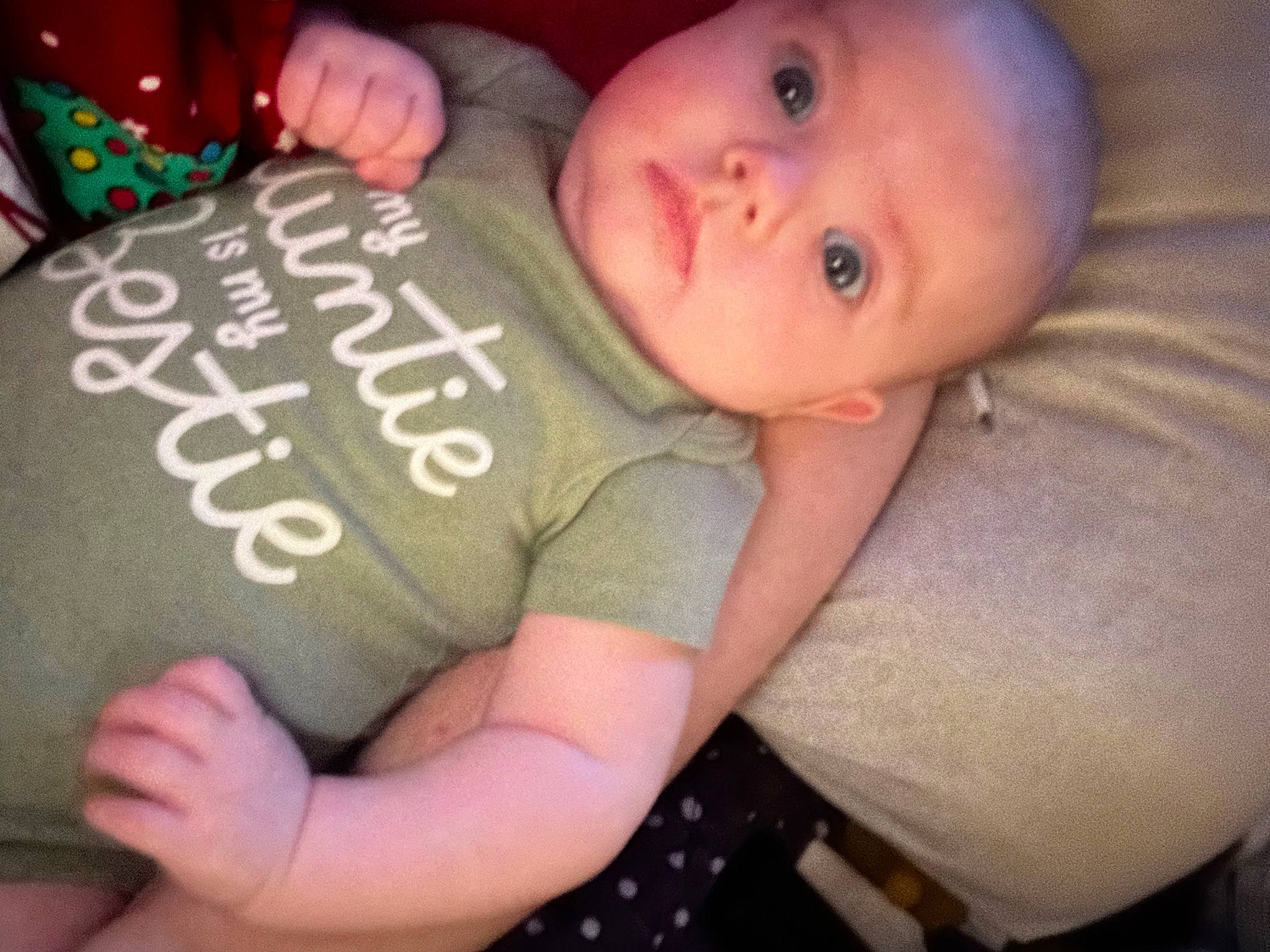 Janet Quinn joined the competition — help win amazing prizes! baby, baby_products, baby_toddler_clothing, cheek, child, comfort, elbow, eye, face, finger, hand, handwriting, head, mouth, person, sitting, skin, sleeve, t_shirt, thigh